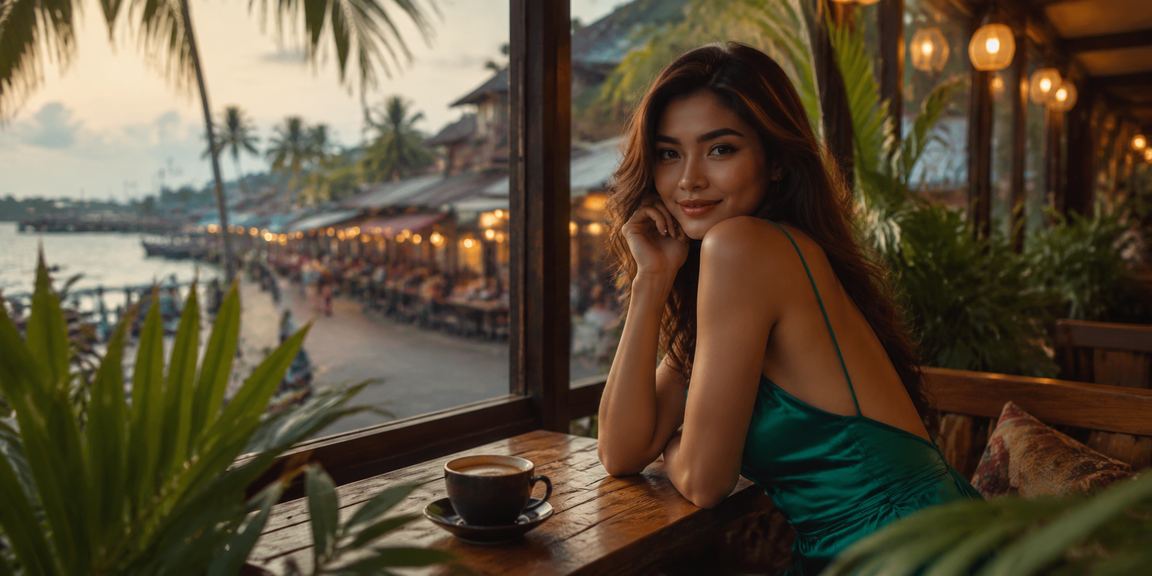 Permainan baccarat langsung dengan peniaga di skrin, suasana Malaysia