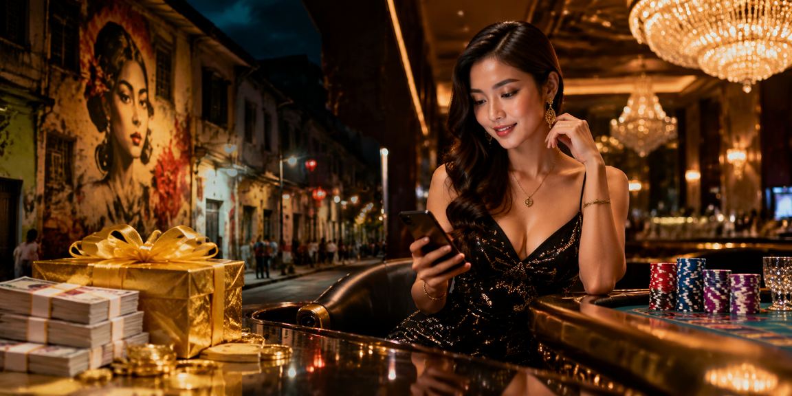 Penang casino mobile screen featuring slot and jackpot options